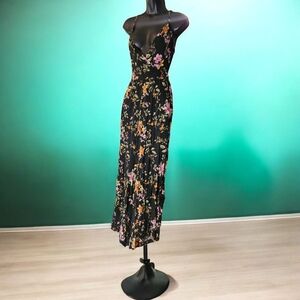American Eagle Outfitters Black Floral Maxi Dress